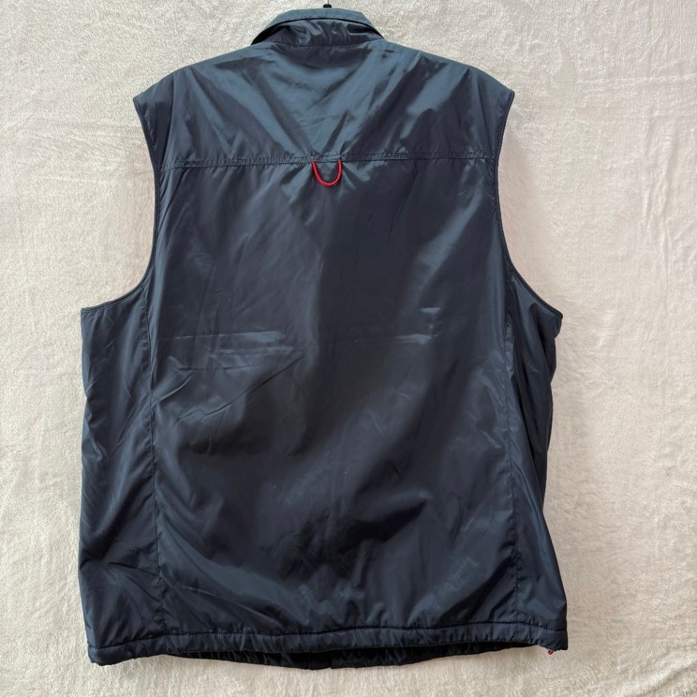 NWT Tailorbyrd Collection Mens XXL Fleece Lined Full Zip Vest Navy Blue Red Golf - Picture 7 of 9